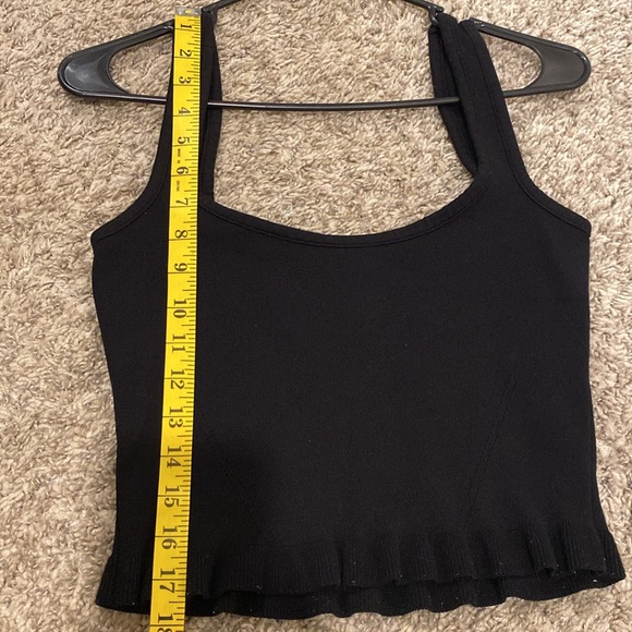 Zara Knit Black Tank Top Small Women’s - Picture 5 of 8